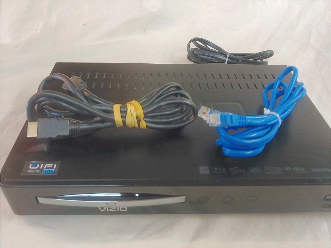 PRICED TO SELL! Vizio 1080P Blu-ray Disc Player with Built in WiFi & Streaming Apps