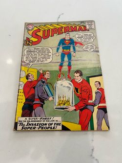 Superman #158 (1963) Key: 1st App of Nightwing and Flamebird, 1 staple at the centerfold 3.0 Grade