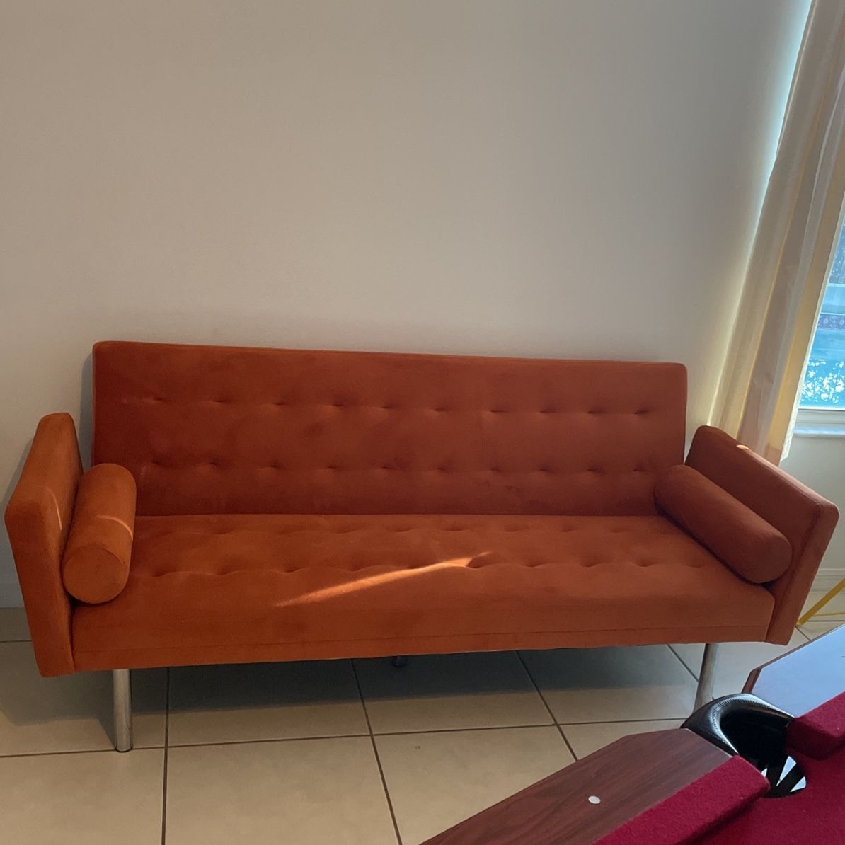 Pumpkin Orange Modern Sofa