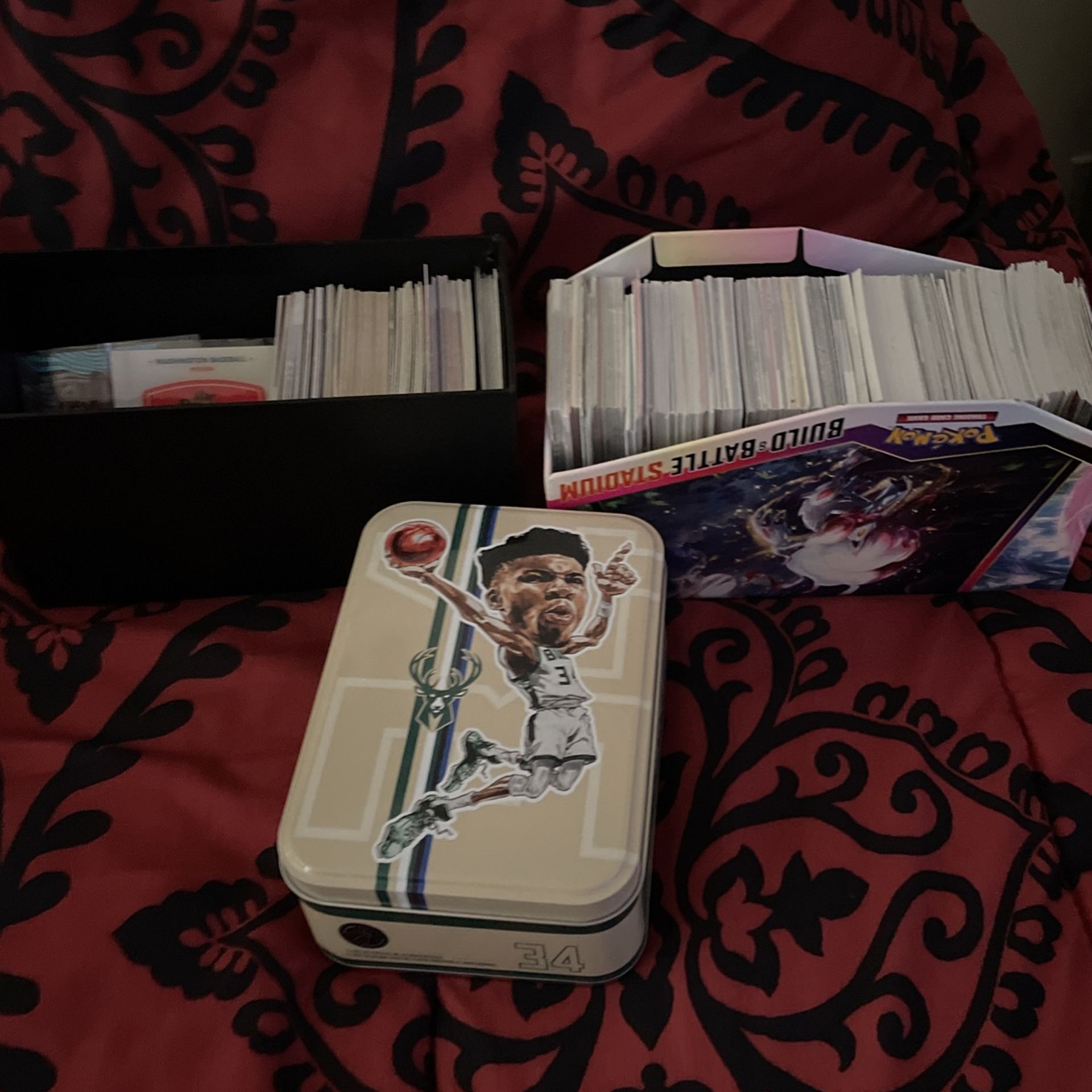 Basketball And Football And Football Cards