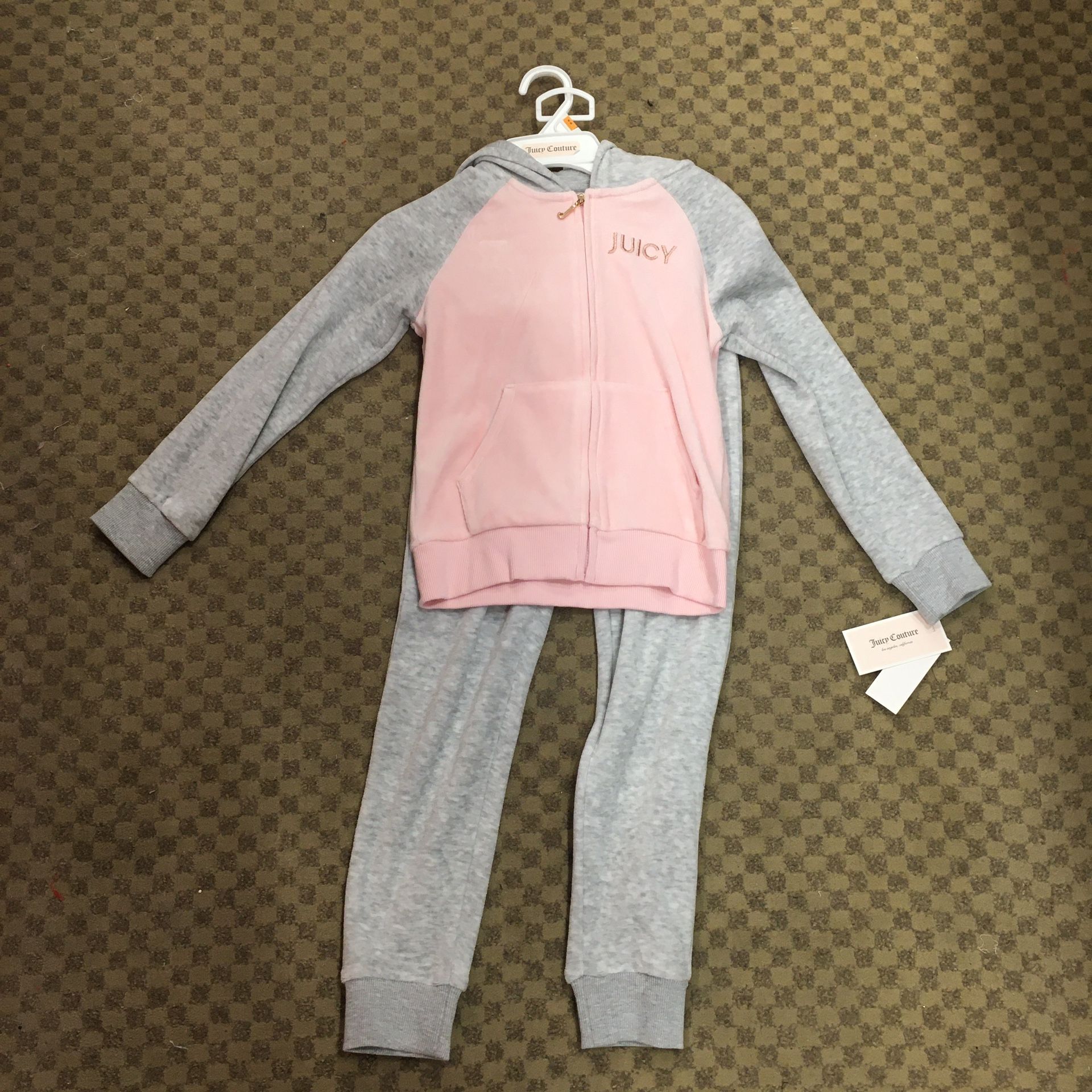 NWT Juicy Couture velvet 2 pcs jogger set size 6X