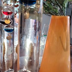 2 Glass Galileo Thermometers As A Pair