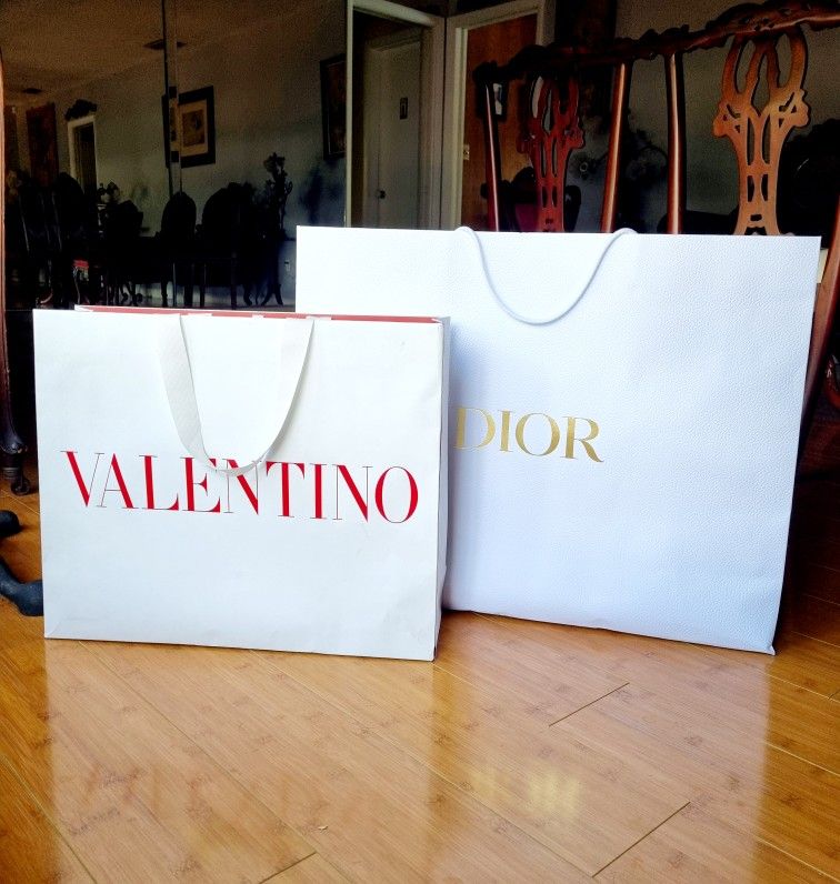 👌 VALENTINO and DIOR empty bags 👌