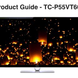 3D Television Panasonic TC-P55VT60