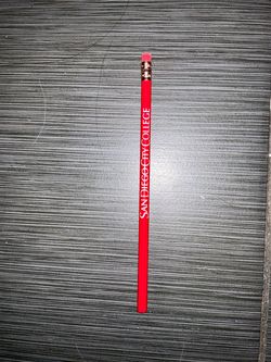 San Diego City College Red Promotional Pencil