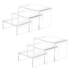 2 Sets Acrylic Display Risers
