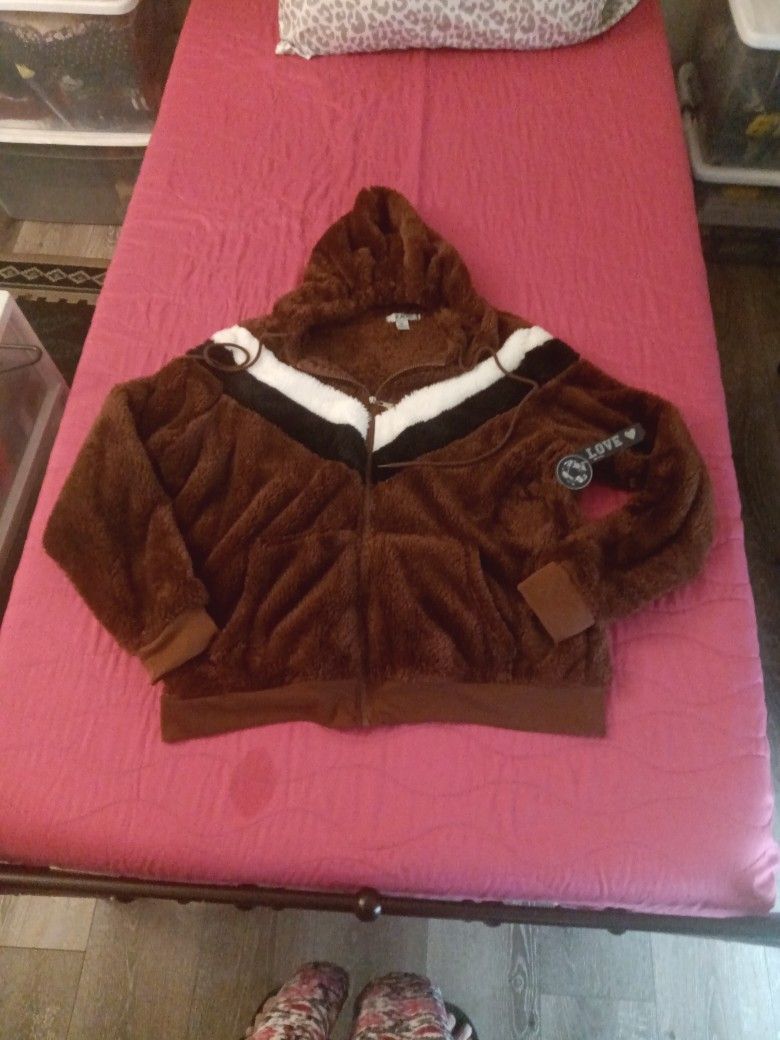 Hooded Furry Jacket 