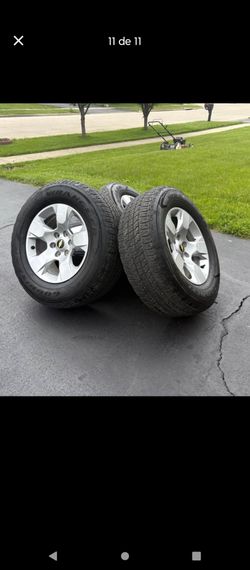 Rims and tires 275/65R18 chevy Silverado