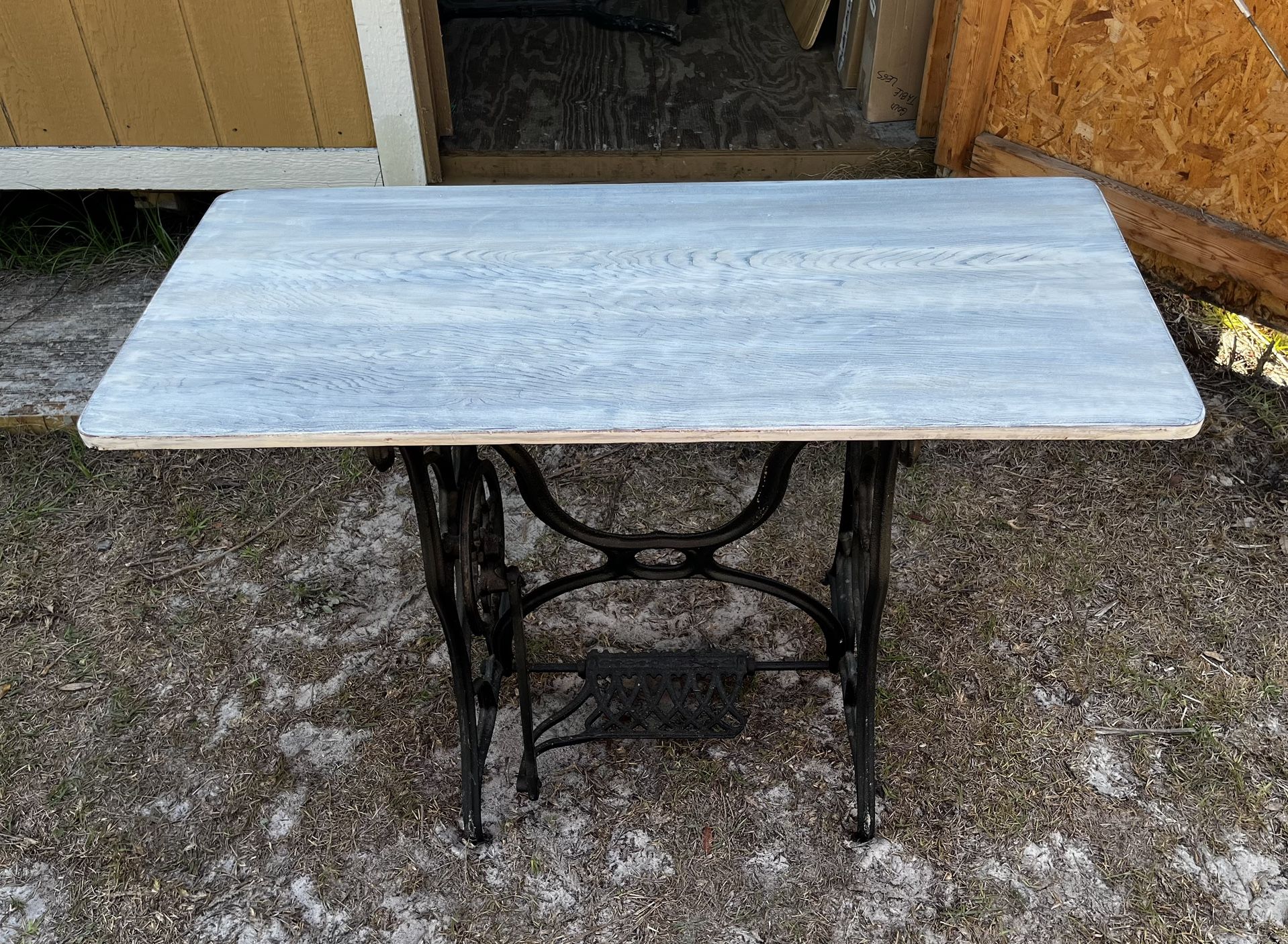 Vintage Wrought Iron Desk