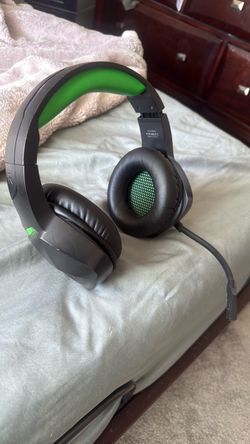 Black and Green Gaming Headset with Mic