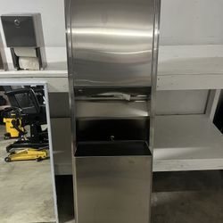 Commercial Paper Towel Dispenser/Waste Receptacle 