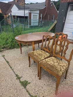 FREE TABLE AND CHAIRS