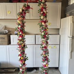 Arches With Faux Flowers