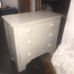 Solid Vintage WOOD Made From Top To Bottom To Back To Each Drawer