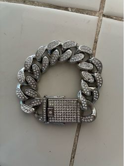 Moissanite diamond Cuban bracelet