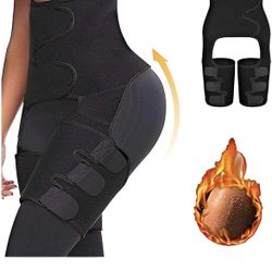 Women's Waist Trainer-Hip Enhancer Hip Lifter Thigh Shaper Slim Sweat Belt Thigh Trimmer High Waist Hip