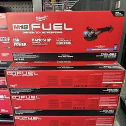 Milwaukee M18 FUEL™ 4-1/2”-6” Variable Speed Braking Grinder, Paddle Switch w/ ONE-KEY™
