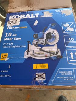 Kobalt dual bevel sliding Miter saw