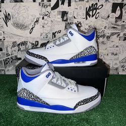 Jordan 3 Racer Blue Sizes 6 & 8.5