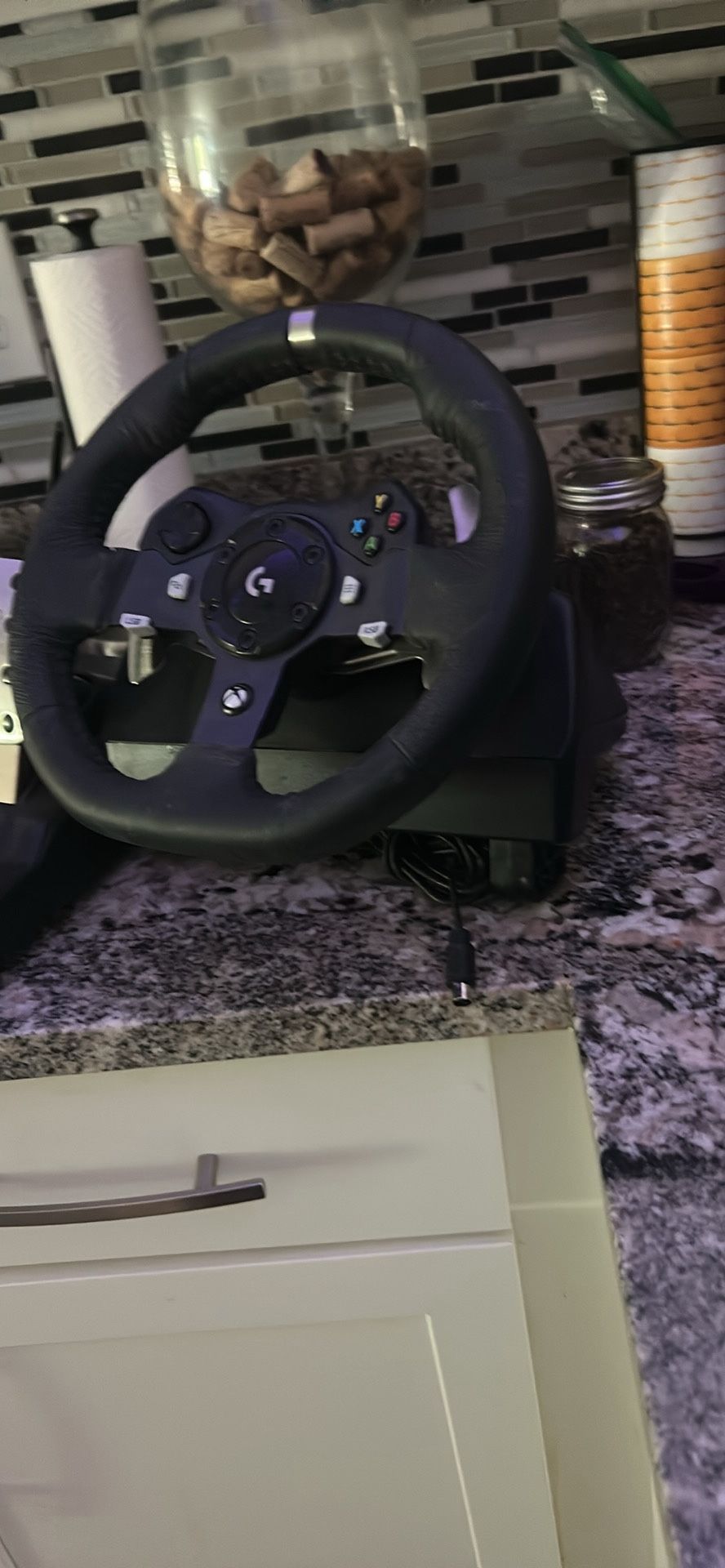 Logitech Steering Wheel And Pedals All Cords Included
