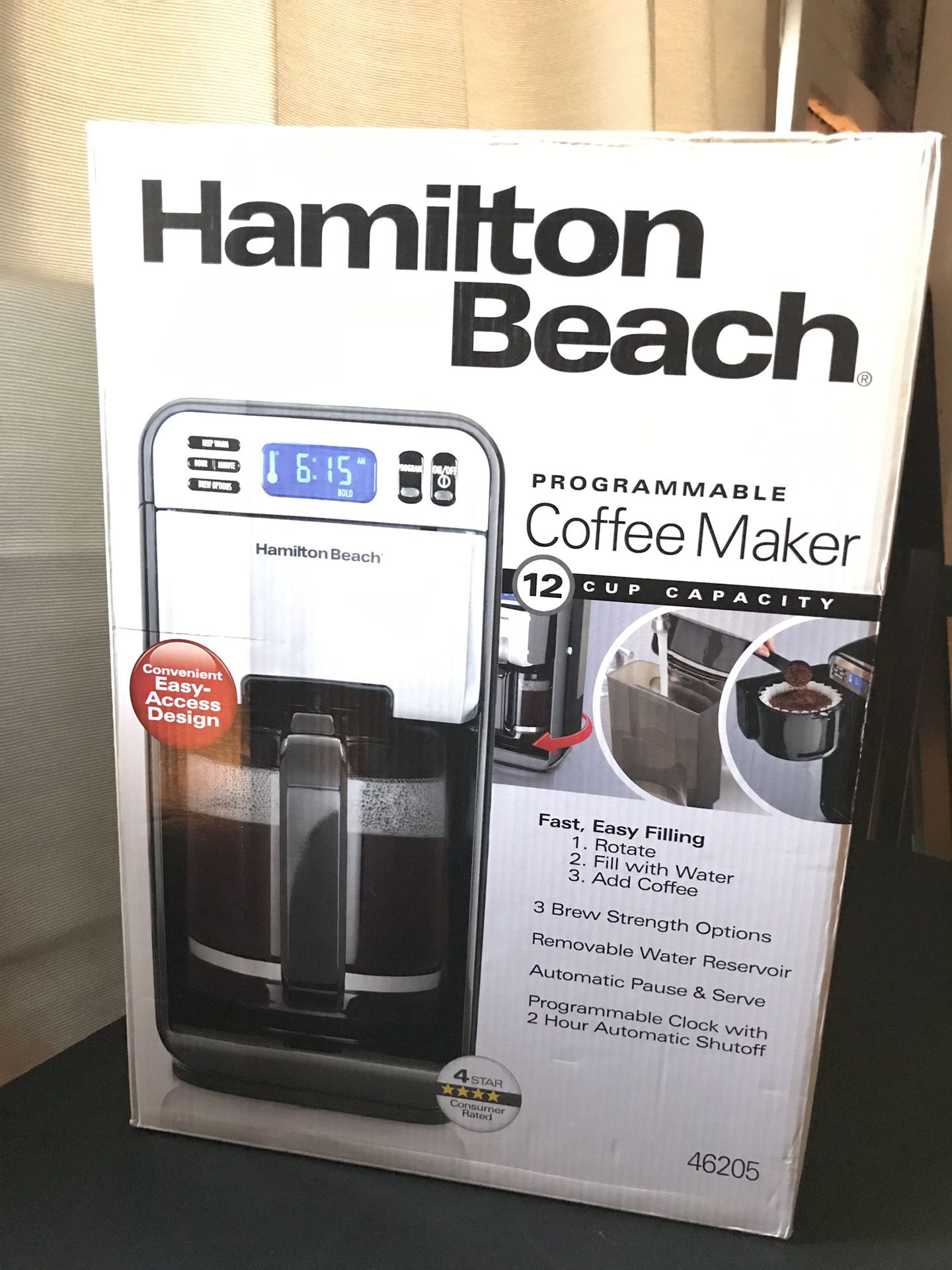 Hamilton Beach 12 cup Programmable Coffee maker NEW IN BOX