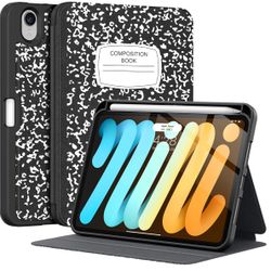 Supveco Case For IPad Mini 7 (A17 Pro) 2024/IPad Mini 6 2021 8.3 Inch With Pencil Holder-[Auto Wake/Sleep],Slim Protective Case With Soft TPU Back Cov