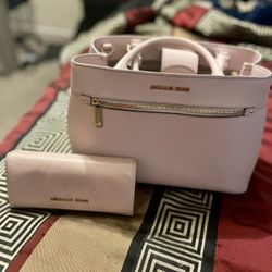 Pink Michael Kors Bag and Matching Wallet 