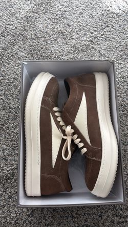 Rick Owens Vintage Sneaks Brown/Milk | Size 13