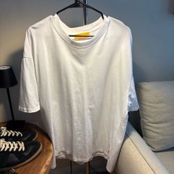 Yellow label vintage white T