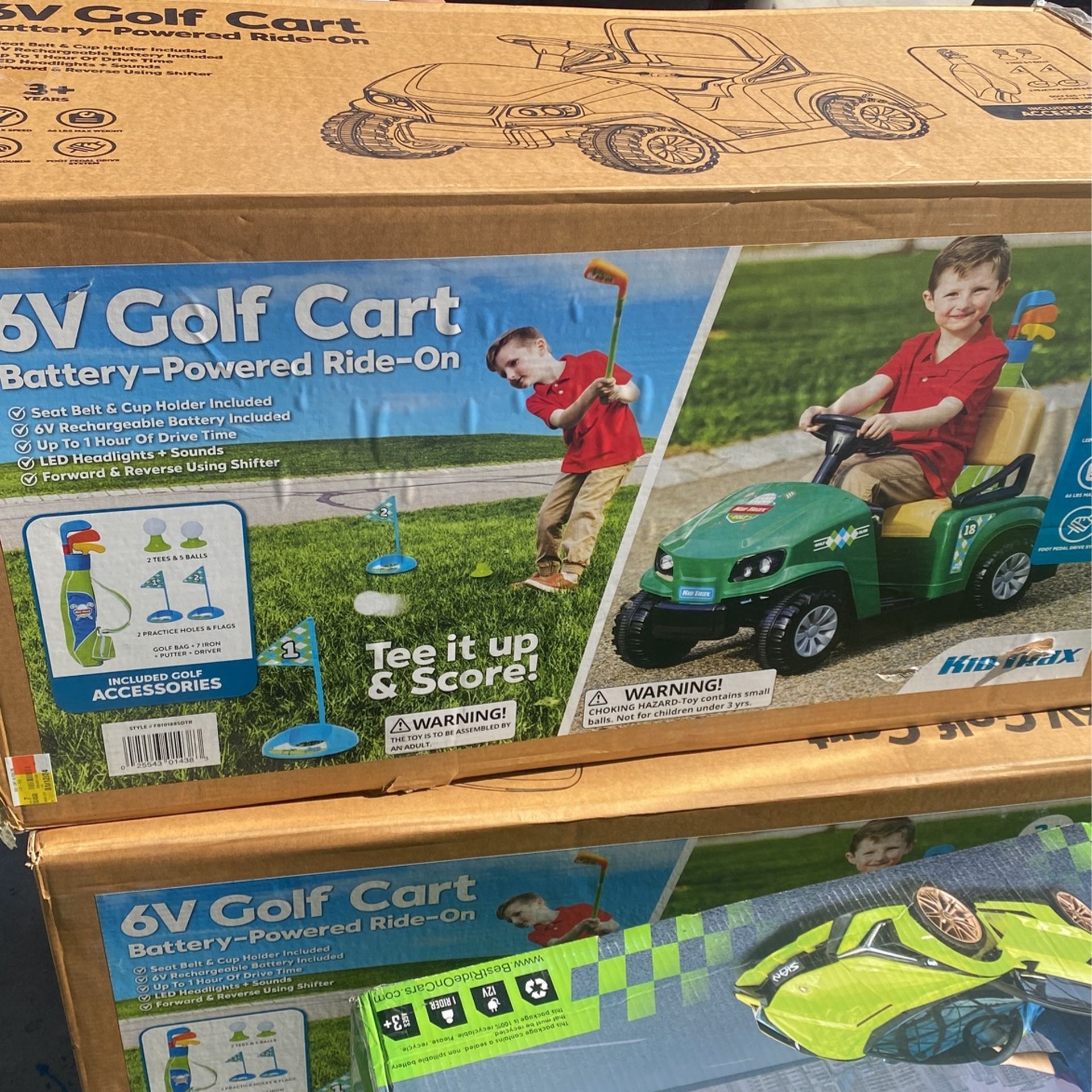 V6 Golf Cart Battery-powered