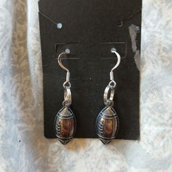 Foot Ball Earrings Home Made