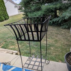 Antique French Iron Plant Stand 