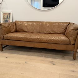 Restoration Hardware Leather Couch