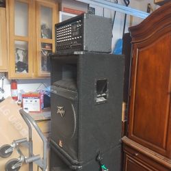 Peavey PA Speakers And 8 Channels 