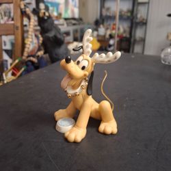 Lenox Disney "Pluto The Playful Reindeer" Hand-painted Fine China W/24K Gold Accents 4.5" Tall Vintage Late 20th Century-Mint Condition