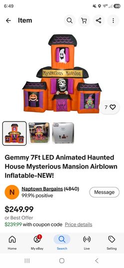 Halloween inflatable mansion