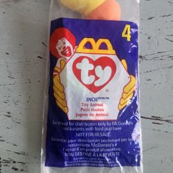 1998 McDonalds Happy Meal Toy Ty Teenie Beanie Baby #4 Inch the Worm