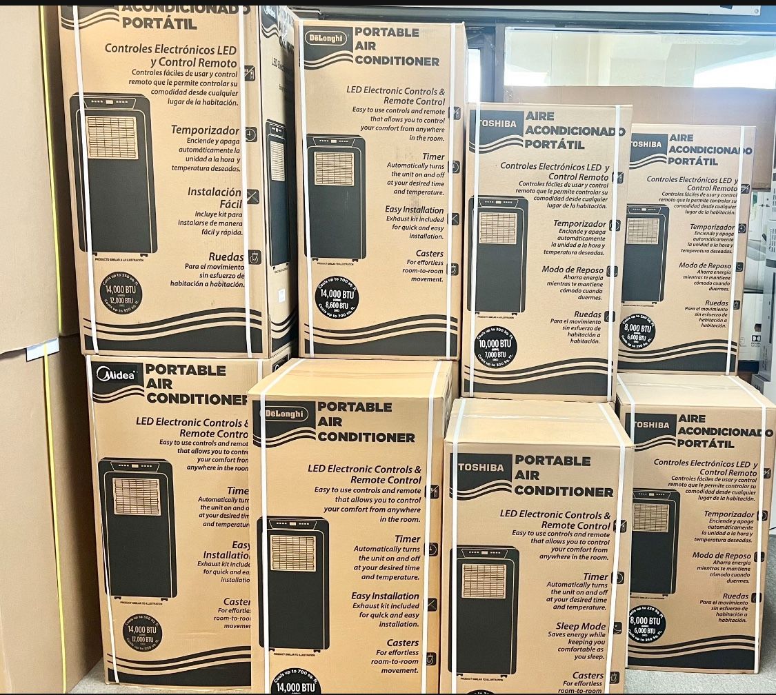 Portable Ac Units. 10k -14k BTU Cools 350-700 Sqft $298-$369