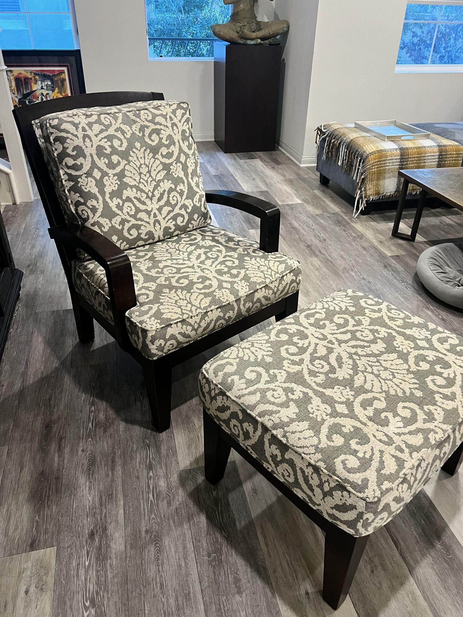 Basset Furniture Custom chair And Ottoman 