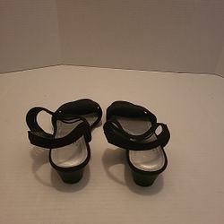 IMPO Open-toe Slip On Mid Wedge Black Women's  Size 8M
