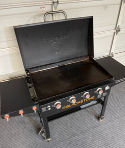 36" BLACKSTONE GRIDDLE COOKING STATION MODEL: 2249 WITH HARD COVER  PLANCHA GRANDE 36” CON CUBIERTA