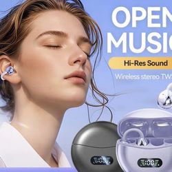 M79 Wireless Earphones Bluetooth 5.4 Ear Clip Headphones Bone Conduction TWS Earbuds SportFACTORY SEALDED NEW