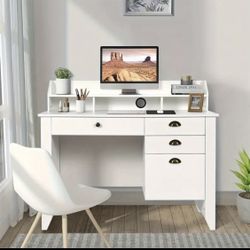 White 47 Inches Computer Desk . New In Original Box. 