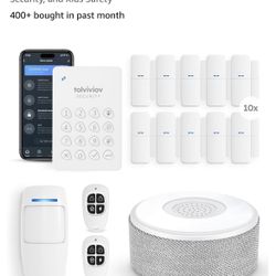 tolviviov Alarm System for Home Security, DIY Door Alarm Security Systems, Smart App Alerts, 15Piece Kit, No Monthly fee, WiFi Alarm, Door Window Moti