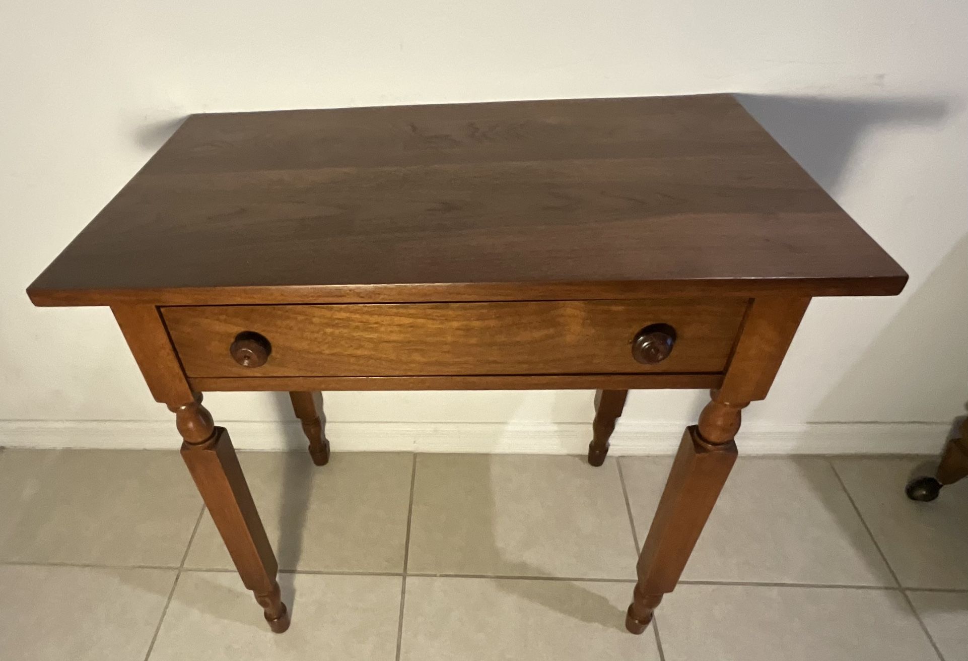 Small Walnut Desk Or Console Table