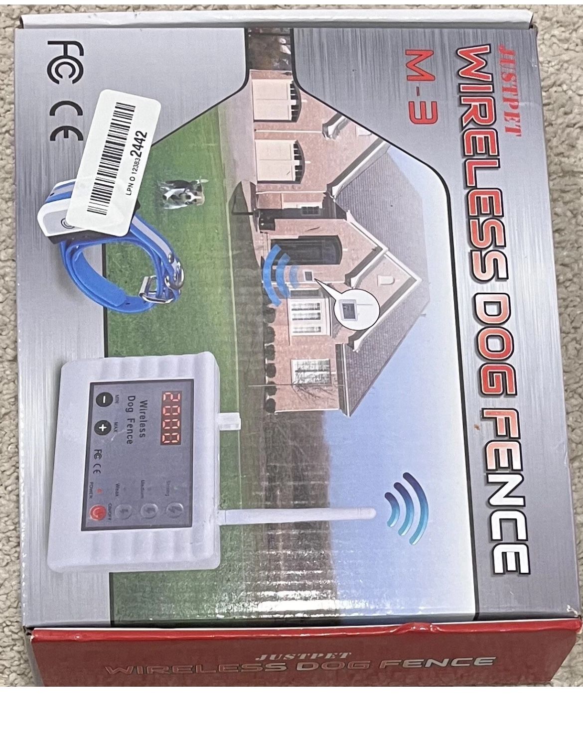 Wireless Dog Fence Two Way Signal Pet Containment System, Display Battery Level.