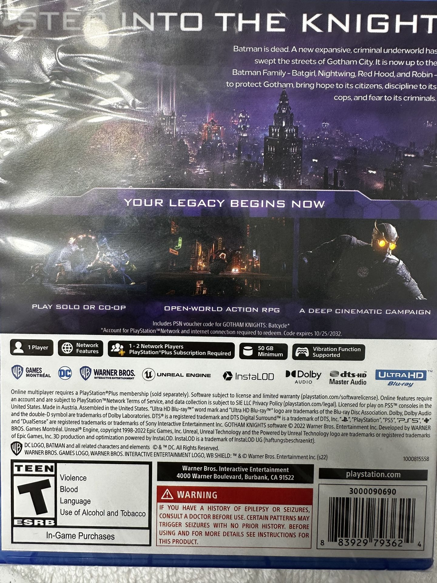 Gotham Knights For PlayStation 5 PS5 for Sale in Fontana, CA - OfferUp