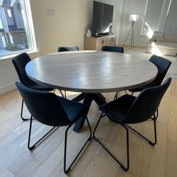 Custom Dining Table Farmhouse Country French Modern Rustic Solid Wood Set Restoration Hardware Insp Bench Hand Built Round Oval Counter Breakfast  