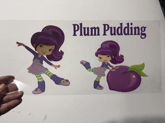 Plum Pudding UV Sticker