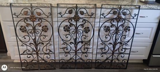 3 wrought iron Bombay company